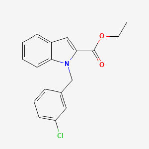 Ethyl N-(3-chlorobenzyl)indole-2-carboxylate