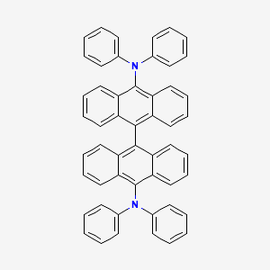 N,N-diphenyl-10-[10-(N-phenylanilino)anthracen-9-yl]anthracen-9-amine