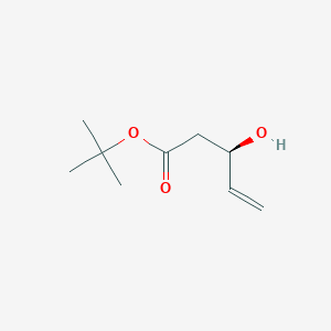 molecular formula C9H16O3 B3117048 (R)-tert-butyl 3-hydroxypent-4-enoate CAS No. 220861-37-0