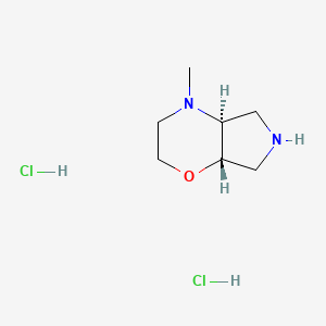 molecular formula C7H16Cl2N2O B3117062 rac-(4aS,7aS)-4-methyloctahydropyrrolo[3,4-b][1,4]oxazine dihydrochloride CAS No. 2209078-71-5