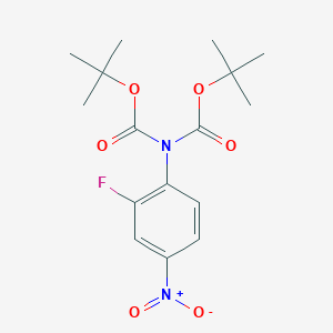tert-Butyl N-[(tert-butoxy)carbonyl]-N-(2-fluoro-4-nitrophenyl)carbamate
