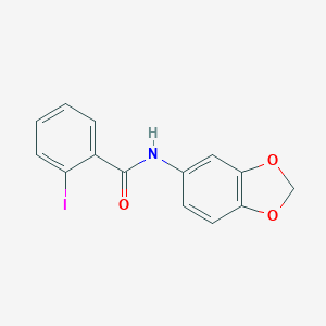 molecular formula C14H10INO3 B311708 N-(1,3-benzodioxol-5-yl)-2-iodobenzamide 