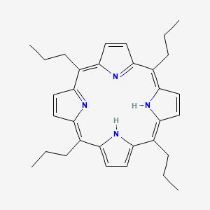 molecular formula C32H38N4 B3117108 Tetrapropylporphin CAS No. 22112-75-0
