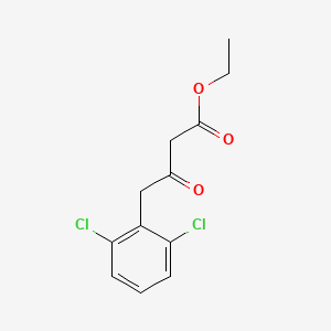 molecular formula C12H12Cl2O3 B3117125 Ethyl 4-(2,6-dichlorophenyl)-3-oxobutanoate CAS No. 221121-45-5