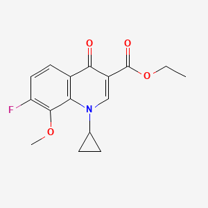 Ethyl 1-cyclopropyl-7-fluoro-8-methoxy-4-oxo-1,4-dihydroquinoline-3-carboxylate