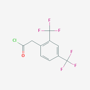 molecular formula C10H5ClF6O B3117171 2,4-Bis(trifluoromethyl)acetyl chloride CAS No. 221319-34-2