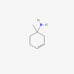 molecular formula C7H13N B3117240 3-Cyclohexen-1-amine,1-methyl-(9CI) CAS No. 22209-23-0