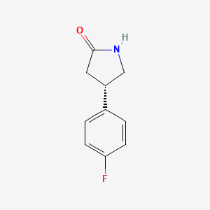 molecular formula C10H10FNO B3117311 (S)-4-(4-Fluorophenyl)pyrrolidin-2-one CAS No. 2227107-77-7