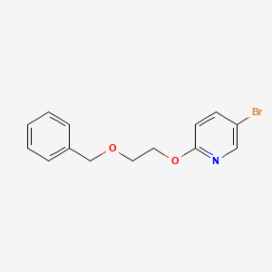 molecular formula C14H14BrNO2 B3117477 2-(2-(Benzyloxy)ethoxy)-5-bromopyridine CAS No. 223552-89-4