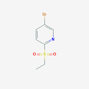 molecular formula C7H8BrNO2S B3117479 5-Bromo-2-(ethylsulfonyl)pyridine CAS No. 223556-06-7