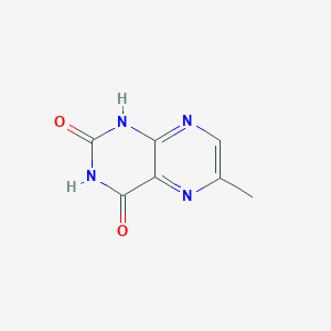 molecular formula C7H6N4O2 B031175 2,4(1H,3H)-Pteridinedione, 6-methyl- CAS No. 13401-19-9