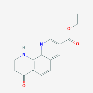 molecular formula C15H12N2O3 B3117505 Ethyl 7-oxo-7,10-dihydro-1,10-phenanthroline-3-carboxylate CAS No. 223664-67-3
