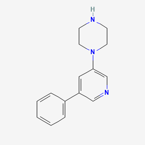 molecular formula C15H17N3 B3117544 1-(5-Phenylpyridin-3-yl)piperazine CAS No. 223794-97-6