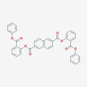 molecular formula C38H24O8 B311757 Bis(2-(phenoxycarbonyl)phenyl) naphthalene-2,6-dicarboxylate 