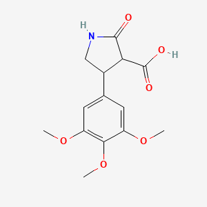 2-Oxo-4-(3,4,5-trimethoxyphenyl)pyrrolidine-3-carboxylic acid