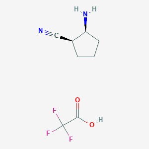 Cis-2-aminocyclopentane-1-carbonitrile trifluoroacetate