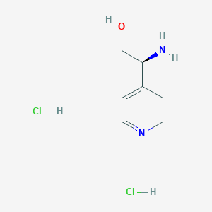 molecular formula C7H11ClN2O B3117630 (S)-2-Amino-2-(pyridin-4-yl)ethanol dihydrochloride CAS No. 2250242-33-0