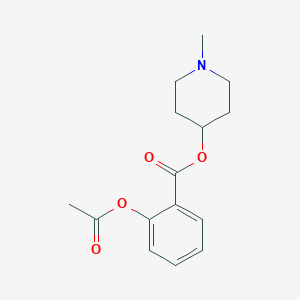molecular formula C15H19NO4 B311779 1-Methyl-4-piperidinyl 2-(acetyloxy)benzoate 