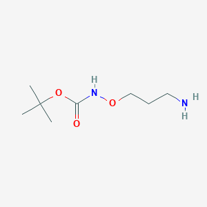 molecular formula C8H18N2O3 B3117883 tert-butyl N-(3-aminopropoxy)carbamate CAS No. 228245-16-7
