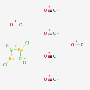 molecular formula C6Cl4O6Ru2 B3117966 C6Cl4O6Ru2 CAS No. 22941-53-3