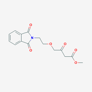 molecular formula C15H15NO6 B031182 4-(2-(1,3-二氧代异吲哚啉-2-基)乙氧基)-3-氧代丁酸甲酯 CAS No. 111429-90-4