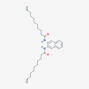 molecular formula C32H46N2O2 B311827 N-[3-(10-undecenoylamino)-2-naphthyl]-10-undecenamide 