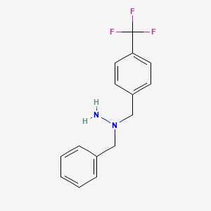 1-Benzyl-1-[[4-(trifluoromethyl)phenyl]methyl]hydrazine