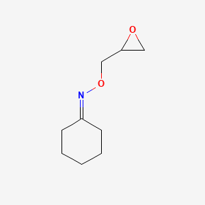 molecular formula C9H15NO2 B3118374 Cyclohexanone O-oxiranylmethyl-oxime CAS No. 23753-42-6