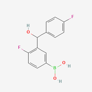 4-Fluoro-3-[(4-fluorophenyl)(hydroxy)methyl]phenylboronic acid
