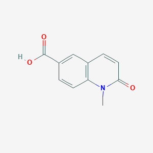 molecular formula C11H9NO3 B3118446 1-Methyl-2-oxo-1,2-dihydro-quinoline-6-carboxylic acid CAS No. 23845-05-8