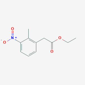 molecular formula C11H13NO4 B3118466 ethyl 2-(2-methyl-3-nitrophenyl)acetate CAS No. 23876-17-7