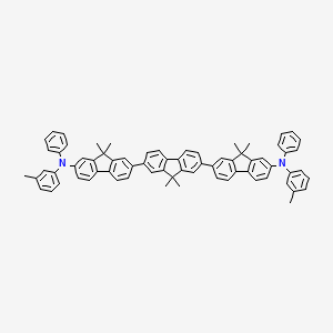 7-[7-[9,9-dimethyl-7-(N-(3-methylphenyl)anilino)fluoren-2-yl]-9,9-dimethylfluoren-2-yl]-9,9-dimethyl-N-(3-methylphenyl)-N-phenylfluoren-2-amine