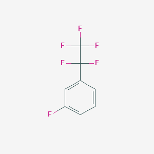 molecular formula C8H4F6 B3118523 1-Fluoro-3-(pentafluoroethyl)benzene CAS No. 2396-10-3