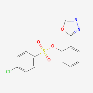 2-(1,3,4-Oxadiazol-2-yl)phenyl 4-chlorobenzenesulfonate
