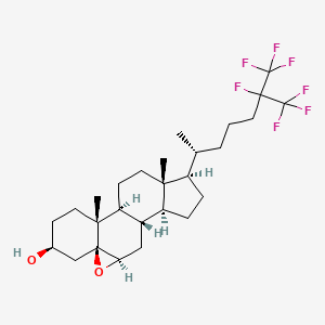 (1S,2R,5S,7S,9R,11S,12S,15R,16R)-2,16-Dimethyl-15-[(2R)-6,7,7,7-tetrafluoro-6-(trifluoromethyl)heptan-2-yl]-8-oxapentacyclo[9.7.0.02,7.07,9.012,16]octadecan-5-ol