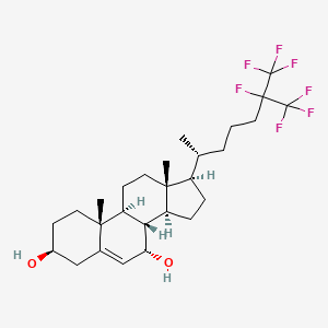 (3S,7S,8S,9S,10R,13R,14S,17R)-10,13-Dimethyl-17-[(2R)-6,7,7,7-tetrafluoro-6-(trifluoromethyl)heptan-2-yl]-2,3,4,7,8,9,11,12,14,15,16,17-dodecahydro-1H-cyclopenta[a]phenanthrene-3,7-diol