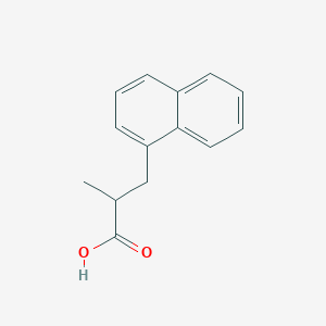 molecular formula C14H14O2 B3118585 2-Methyl-3-naphthalen-1-yl-propionic acid CAS No. 24026-43-5