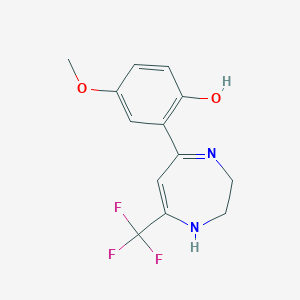 2-[2,3-Dihydro-7-trifluoromethyl-1H-1,4-diazepine-5-YL]-4-methoxyphenol