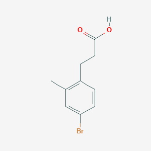 molecular formula C10H11BrO2 B3118610 3-(4-Bromo-2-methylphenyl)propanoic acid CAS No. 24078-17-9