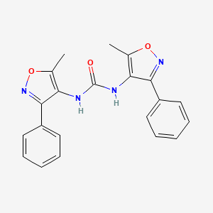 molecular formula C21H18N4O3 B3118631 N,N'-bis(5-methyl-3-phenyl-4-isoxazolyl)urea CAS No. 240799-55-7