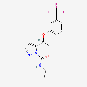 N-ethyl-5-{1-[3-(trifluoromethyl)phenoxy]ethyl}-1H-pyrazole-1-carboxamide