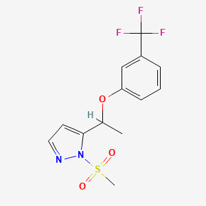 1-(methylsulfonyl)-5-{1-[3-(trifluoromethyl)phenoxy]ethyl}-1H-pyrazole