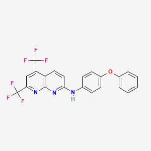N-(4-phenoxyphenyl)-5,7-bis(trifluoromethyl)-1,8-naphthyridin-2-amine