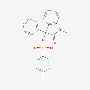 molecular formula C22H20O5S B311878 Methyl{[(4-methylphenyl)sulfonyl]oxy}(diphenyl)acetate 