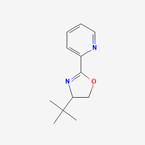 molecular formula C12H16N2O B3118810 (S)-4-tert-Butyl-2-(2-pyridyl)oxazoline CAS No. 242482-28-6