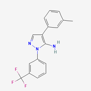 4-(3-methylphenyl)-1-[3-(trifluoromethyl)phenyl]-1H-pyrazol-5-amine