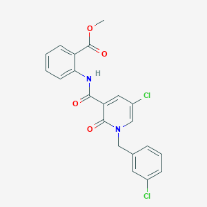 Methyl 2-[[5-chloro-1-[(3-chlorophenyl)methyl]-2-oxopyridine-3-carbonyl]amino]benzoate