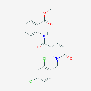 Methyl 2-({[1-(2,4-dichlorobenzyl)-6-oxo-1,6-dihydro-3-pyridinyl]carbonyl}amino)benzenecarboxylate
