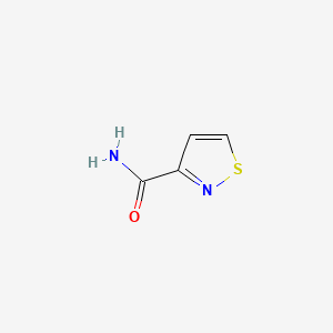 molecular formula C4H4N2OS B3118862 isothiazole-3-carboxamide CAS No. 24342-43-6