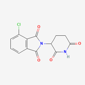 molecular formula C13H9ClN2O4 B3118934 4-Chloro-2-(2,6-dioxopiperidin-3-yl)isoindoline-1,3-dione CAS No. 244057-36-1